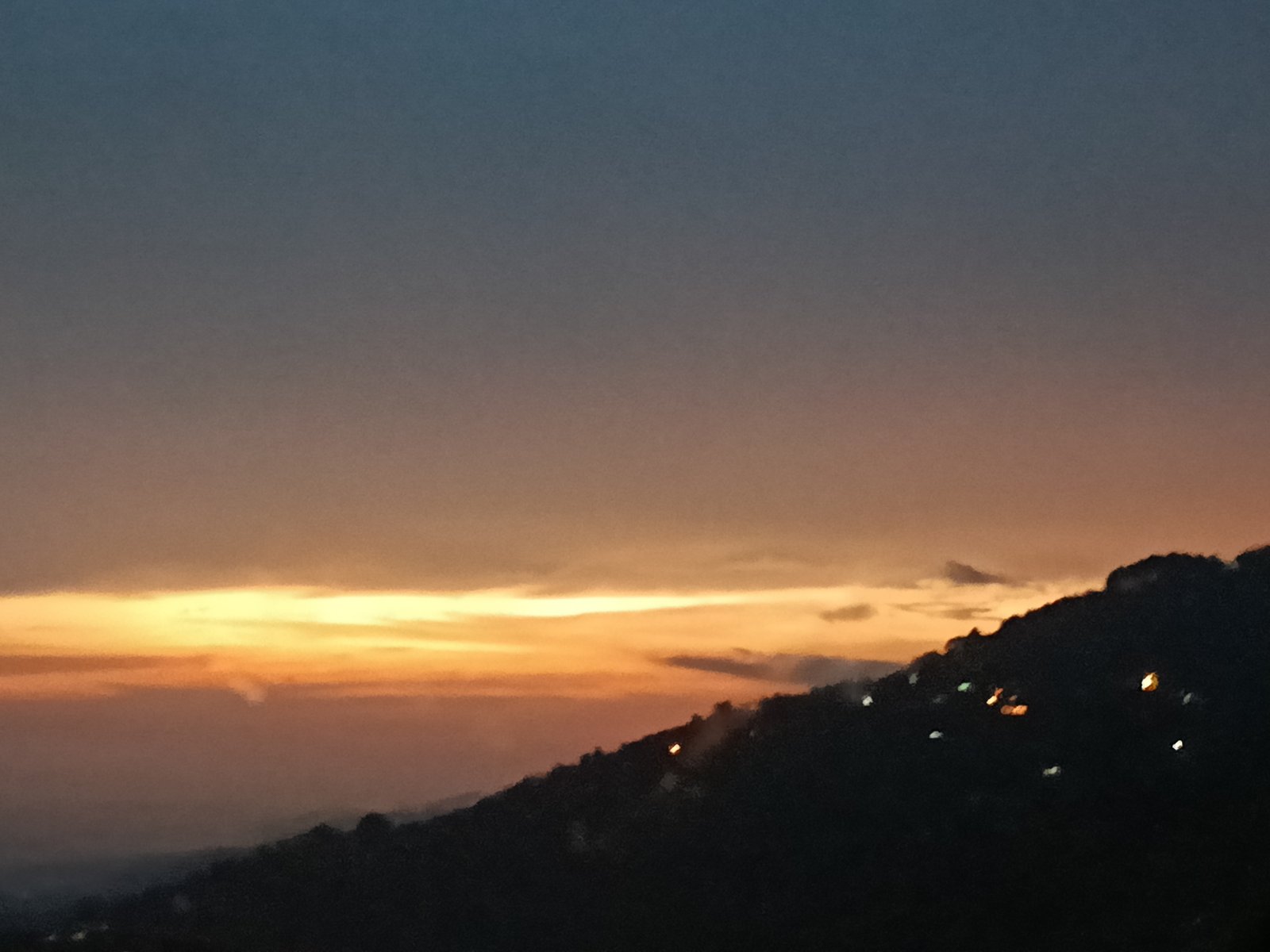 Sunset vew of dharamshala